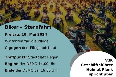 Biker – Sternfahrt : Wir fahren für die Pflege & gegen den Pflegenotstand