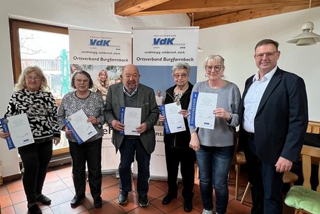 Für 25 Jahre geehrte Mitglieder