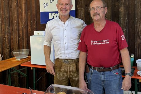 VdK Werbestand beim 150-j&auml;hrigen Brauereijubil&auml;um Ametsbichler in Aschau a. Inn