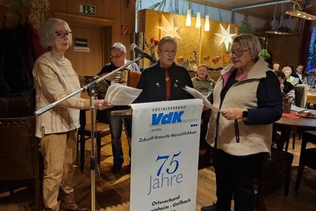 VdK - S&auml;ngergruppe v.l. Christina Mertel, Hans Peter Beetz, Elisabeth Kn&ouml;pflein, Christa Reinhart