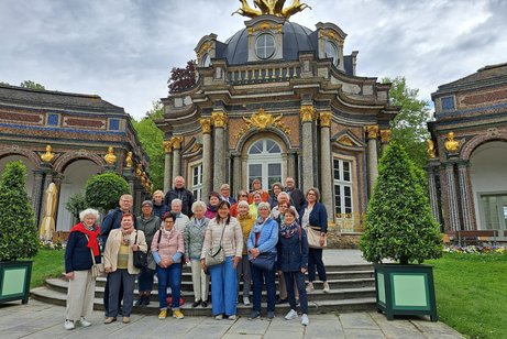 Gruppenbild in der Eremitage Bayreuth