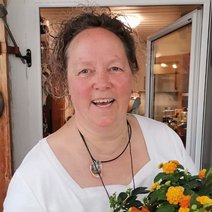 Frau mit Blumen