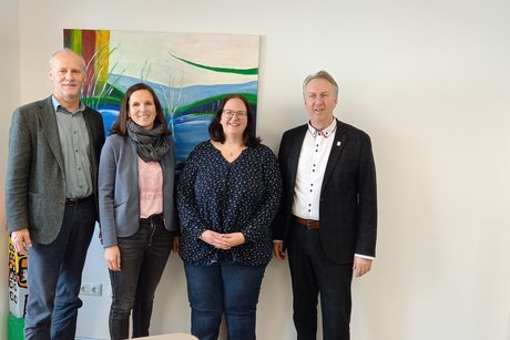 Foto (Andrea Plenk): Martin Hackl, Daniela Lorenz, Linda Weber und Helmut Plenk