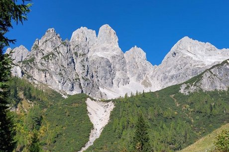 Bergpanorama mit Bischofsmütze