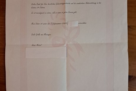 Anerkennung und Dankbarkeit OV MET