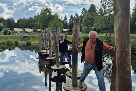 &uuml;ber`s Wasser gehen
