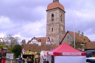 Blick auf die St.Laurentius Kirche