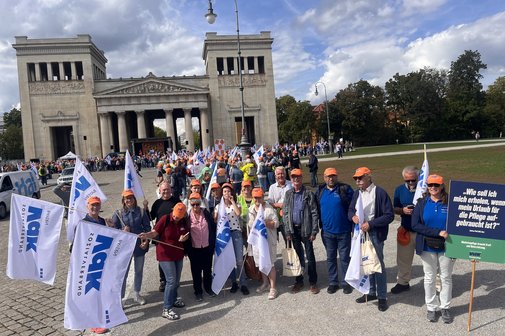 VdK Kreisverband M&uuml;hldorf-Alt&ouml;tting bei Gro&szlig;demo in M&uuml;nchen