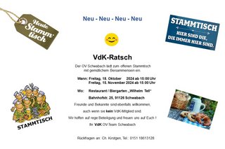 VdK OV - Ratsch - Stammtisch