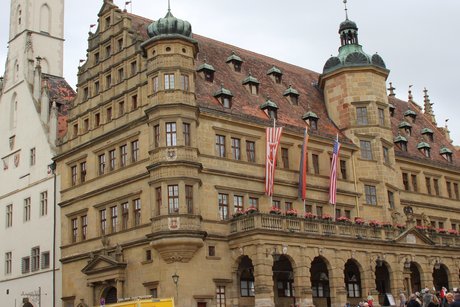 Das Rathaus von Rothenburg