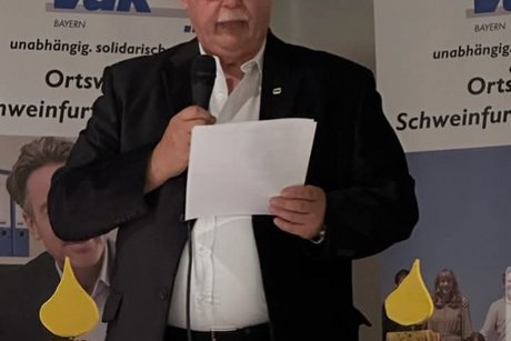 Gerhard bei der Ansprache Gerhard bei der Ansprache