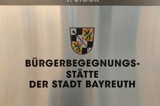 Türschild der Bürgerbegegnungsstätte Bayreuth