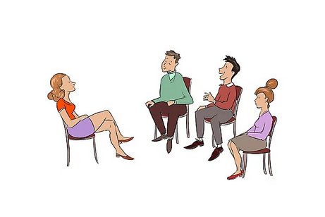 Stammtisch Diskussion unter Betroffenen