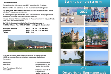Jahresprogramm 2027