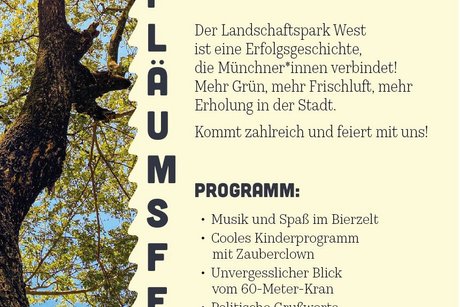 Jubiläumsfeier (30 Jahre) für den Landschaftspark West