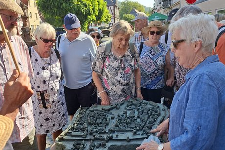 Vor der Stadtf&uuml;hrung erfolgt eine vorab Info an einem anschaulichem Modell