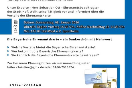 VdK Hof-Neuhof informiert