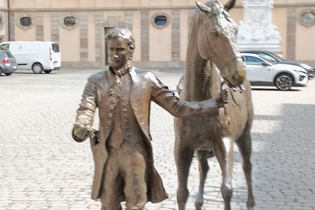 Denkmal im Schlo&szlig;innenhof