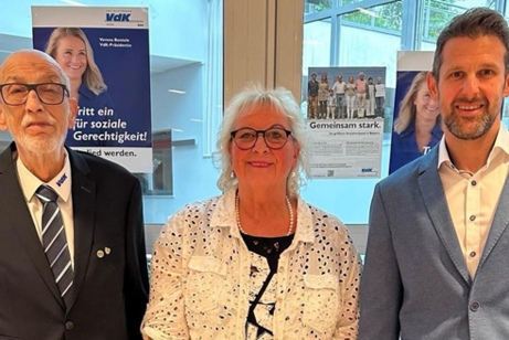 Stv. Kreisvorsitzender Helmut Beck, Vertreterin der Frauen im KV Lorette Wei&szlig;, Kreisgesch&auml;ftsf&uuml;hrer Steve Metz