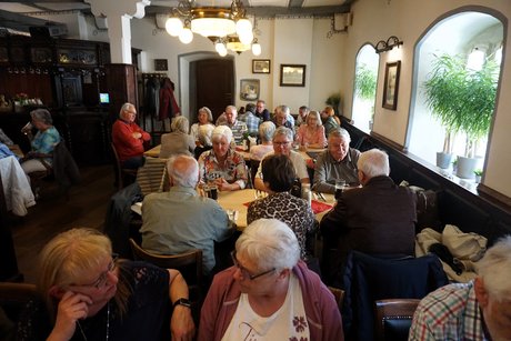 Mittagessen beim Gasthaus "Zum goldenen Schwan" in Erfurt