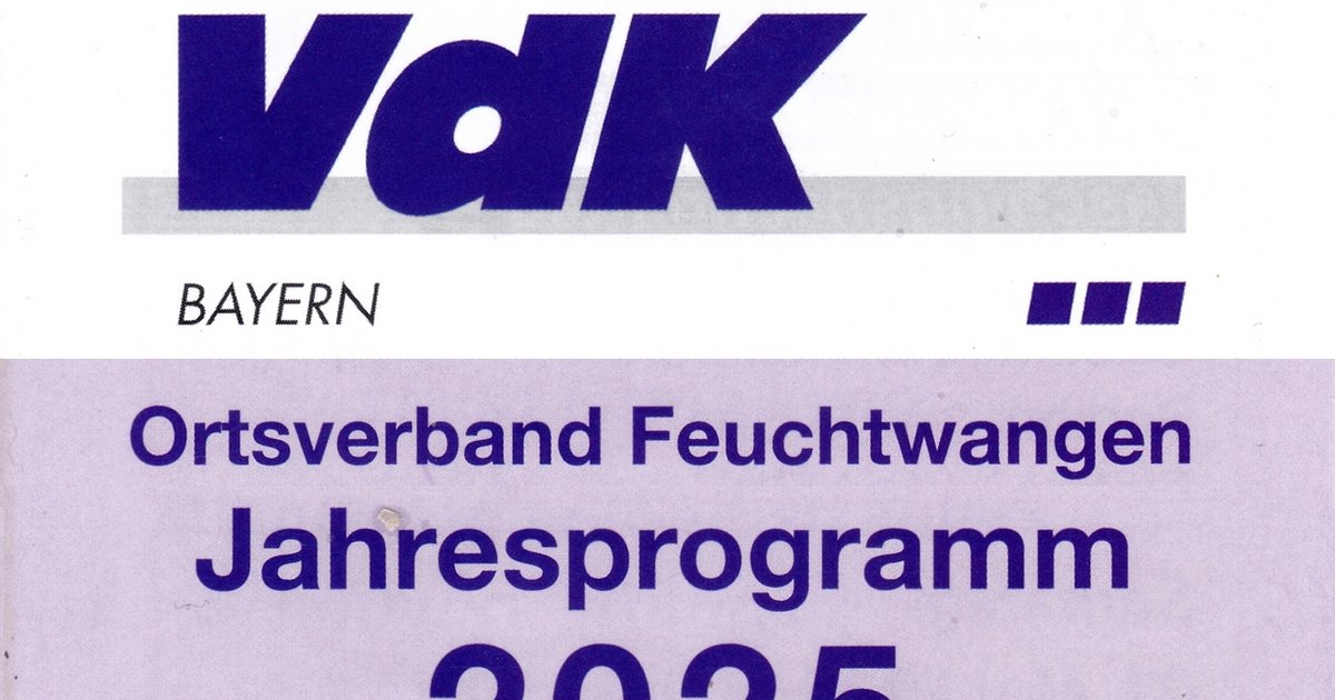 JAHRESPROGRAMM 2025 Sozialverband VdK Bayern e.V.