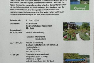 Reisebeschreibung Roseninsel