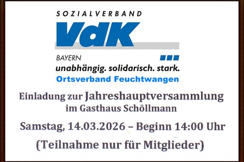 Jahreshauptversammlung 2026