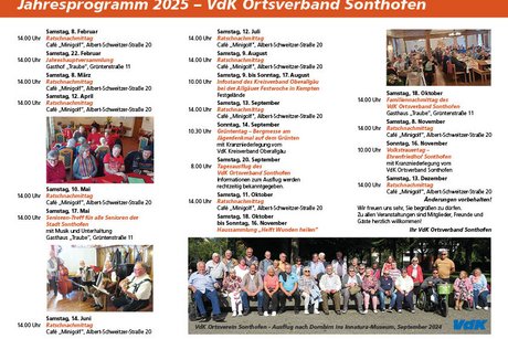 Jahresprogramm 2025