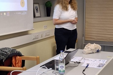 Dr. Schubarth w&auml;hrend Referat