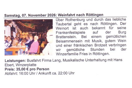 WEINFAHRT nach R&ouml;ttingen
