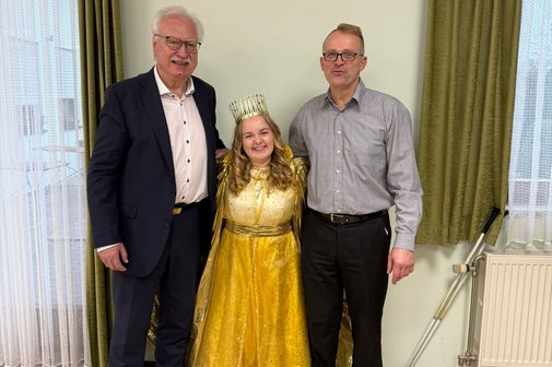 Vorstand Karl-Heinz Bauer, das Christkind, Bürgermeister