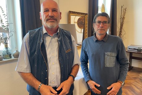 Bei Nachwahlen wurden rechts Hr. Landsberger als Beisitzer und links Hr. Rottler als stellvertr. Ortsvorsitzender gewählt