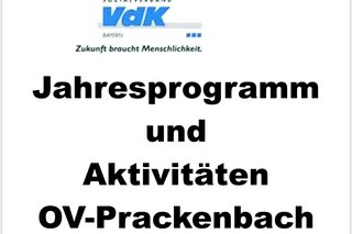 Jahresprogramm 2025 des OV Prackenbach