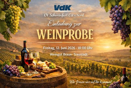 Bild f&uuml;r die Einladung zur Weinprobe