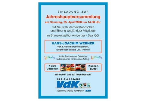 Jahreshauptversammlung 2026 Jahreshauptversammlung 2026