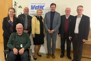 v.l.n.r. Hermann Wagler (Vorsitzender OV Fürth-Nord), Anja Goldmann (Kreisgeschäftsführerin), Walter Hartmann (Vorsitzender OV Fürth-Stadt), Petra Guttenberger MdL (Kreisvorsitzende), Walter Hartmann Vorsitzender OV Roßtal, Jan Ziegler (Vorsitzender OV Veitsbronn)