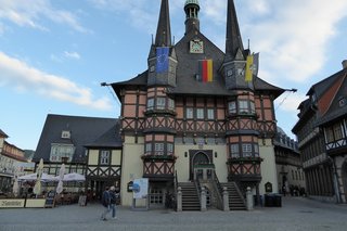 Frontansicht vom Rathaus in wernigerode