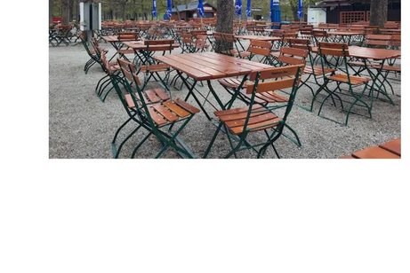 Biergarten Auf dem Foto ist ein Biergarten zu sehen !