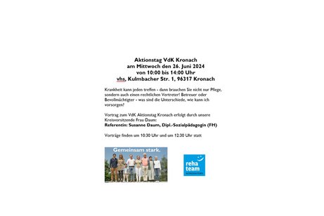 Flyer zum Aktionstag Flyer Aktionstag