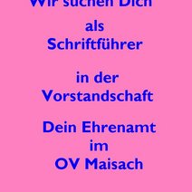 Schriftf&uuml;hrer gesucht