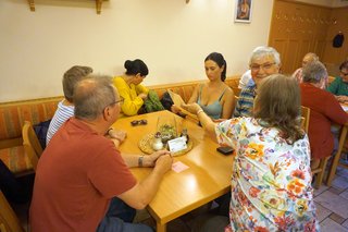 Abendeinkehr beim Winzerhof Engel in Ipsheim