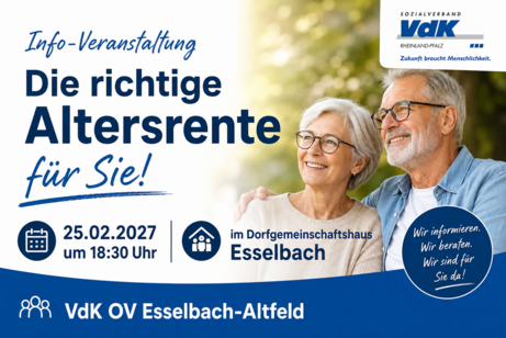 Themenbild zur Info-Veranstaltung "Die richtige Altersrente f&uuml;r Sie!"