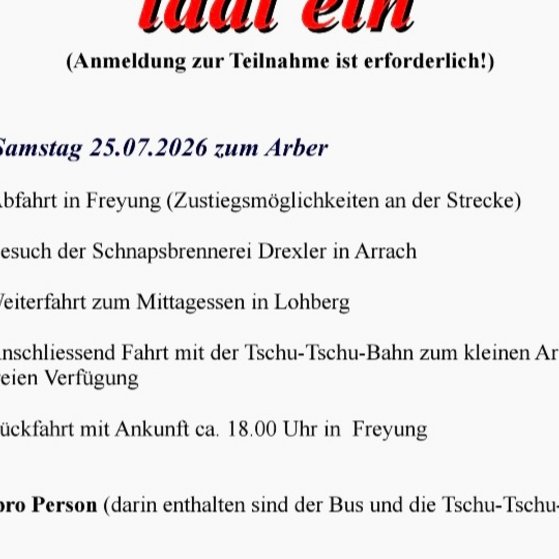 Tagesfahrt
