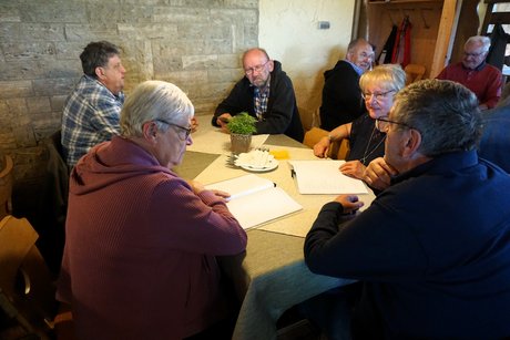 Abendeinkehr beim Brauerei-Gasthof Dinkel in Stublang