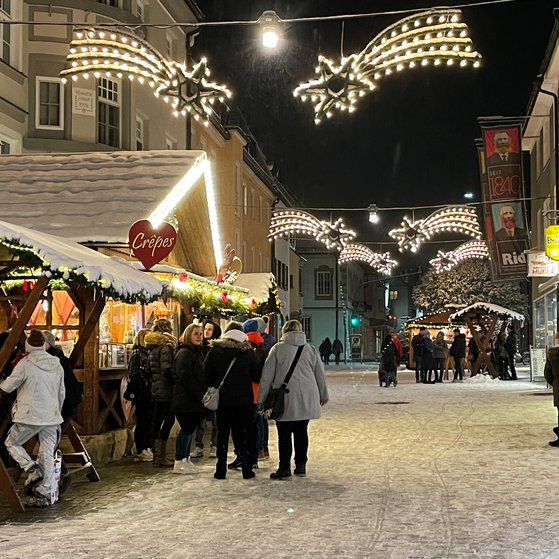 Weihnachtsstimmung in der Altstadt von Weilheim Altstadt Weilheim