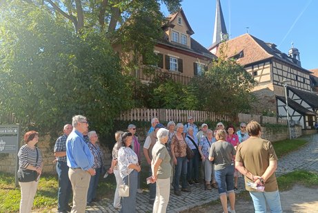 Die erste Station war das Kirchenburgmuseum in Mönchsondheim