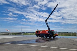 Bei der Flughafenfeuerwehr in München