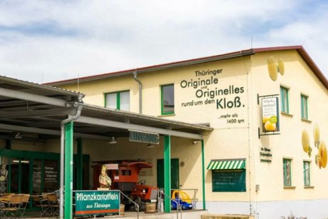 Nach der sicherlich sehr intressanten Besichtigung gibt es hier unser Mittagessen. Unser erstes Ziel die Thüringer Kloßwelt in Heichelheim