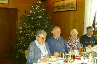 Blick auf den Christbaum