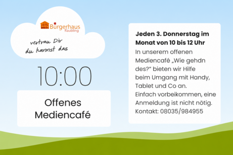 Jeden 3. Donnerstag im Monat von 10 bis 12 Uhr